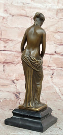 Signed Milo Venus Taking a bath Woman Greek Goddess Female Bronze Sculpture