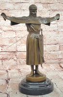 Hand Made Credo by Emmanuel Fremiet Genuine Bronze Sculpture Statue Figurine