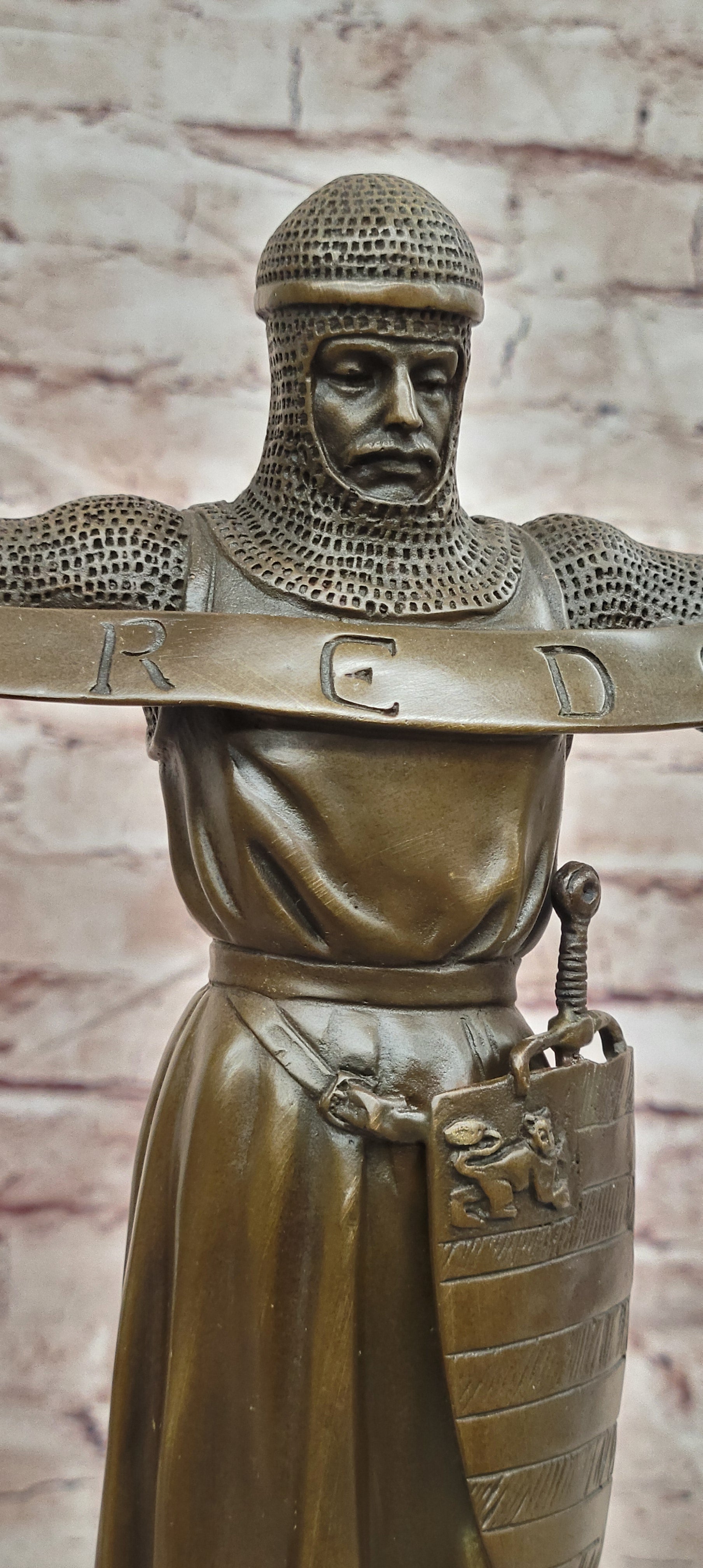 Hand Made Credo by Emmanuel Fremiet Genuine Bronze Sculpture Statue Figurine