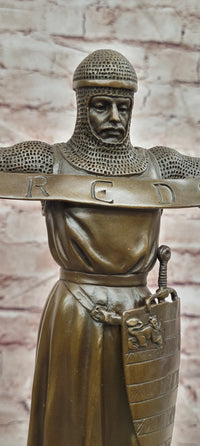 Hand Made Credo by Emmanuel Fremiet Genuine Bronze Sculpture Statue Figurine