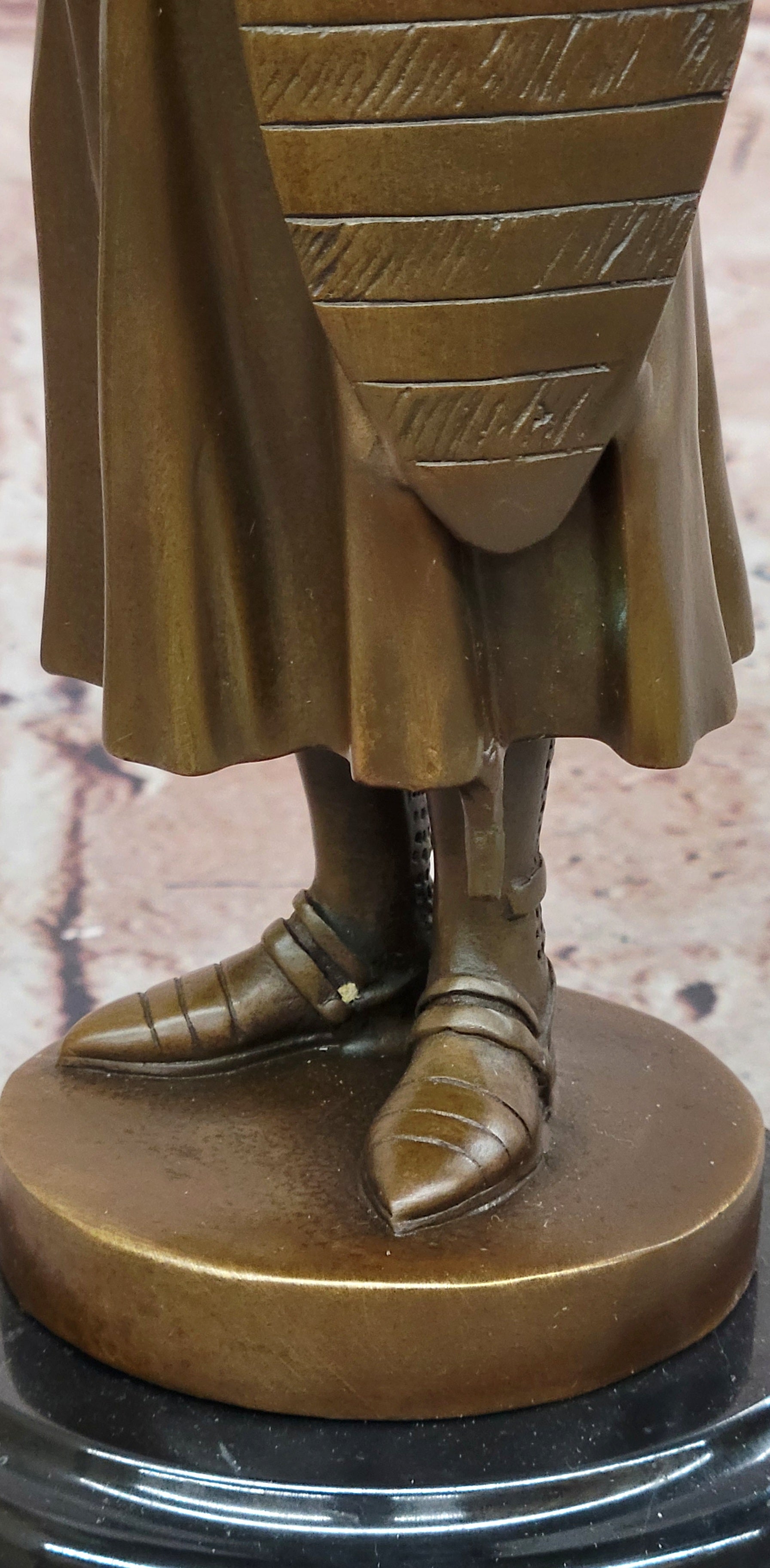 Hand Made Credo by Emmanuel Fremiet Genuine Bronze Sculpture Statue Figurine