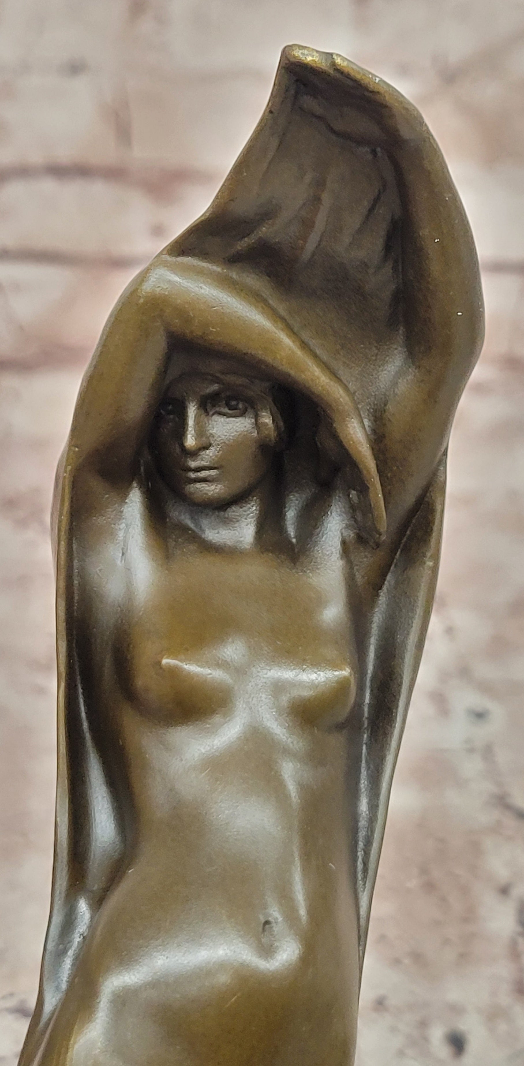 Bronze sculpture sexy Woman at Night Statue Signed Milo Hand Made Art