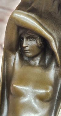Bronze sculpture sexy Woman at Night Statue Signed Milo Hand Made Art