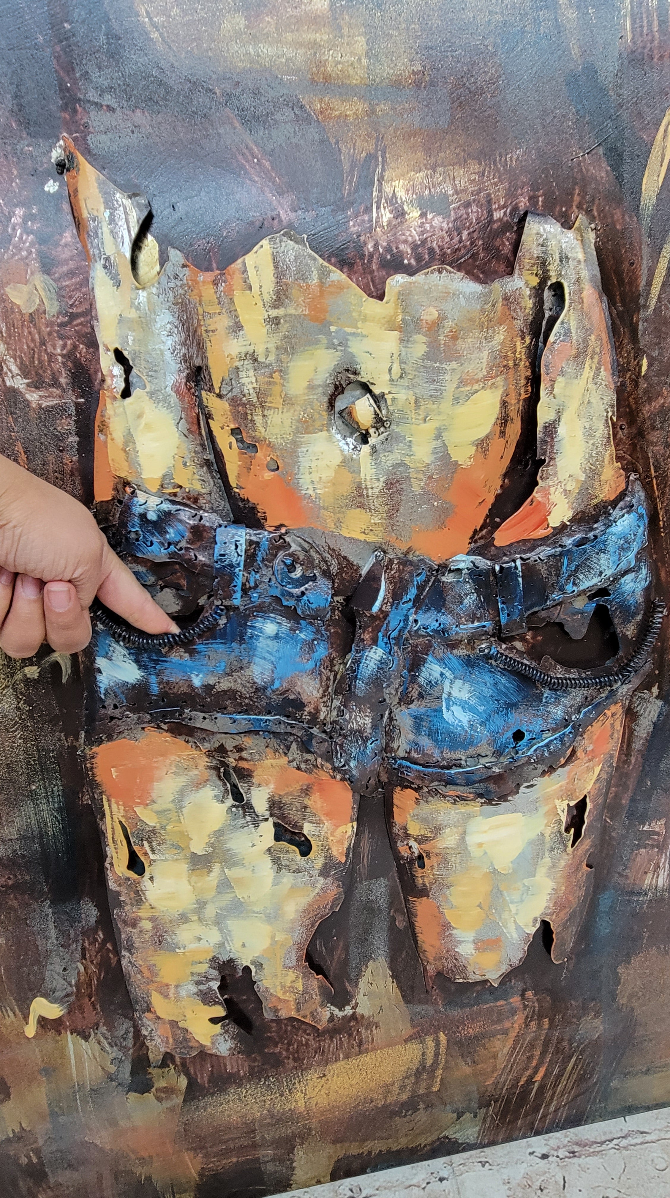 Bare Midriff Female Figure in Jean Shorts 3D Wall Art