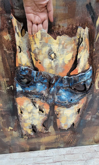 Bare Midriff Female Figure in Jean Shorts 3D Wall Art