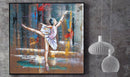 Ballerina Ballet Dancer 3D Metal Cutout Wall Art