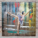 Ballerina Ballet Dancer 3D Metal Cutout Wall Art