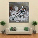 Downhill Skier USA Olympic Team 3D Metal Cutout Wall Art