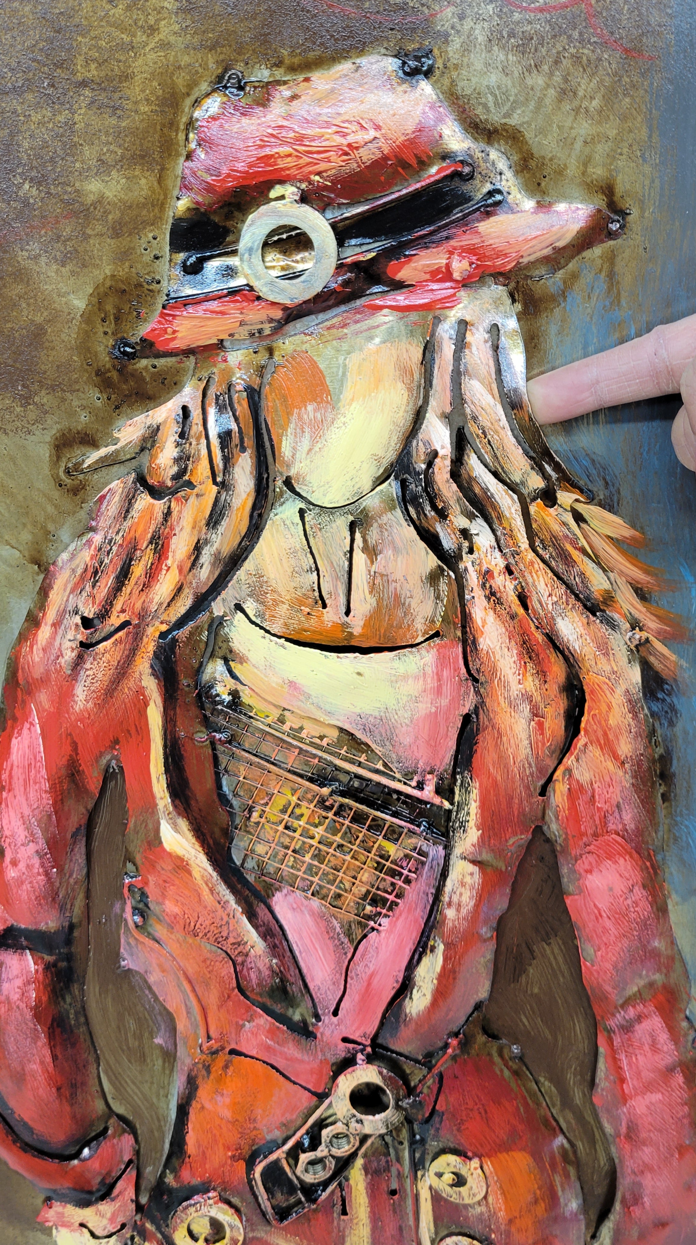 Fashion Icon Model Girl 3D Mixed Media Wall Art