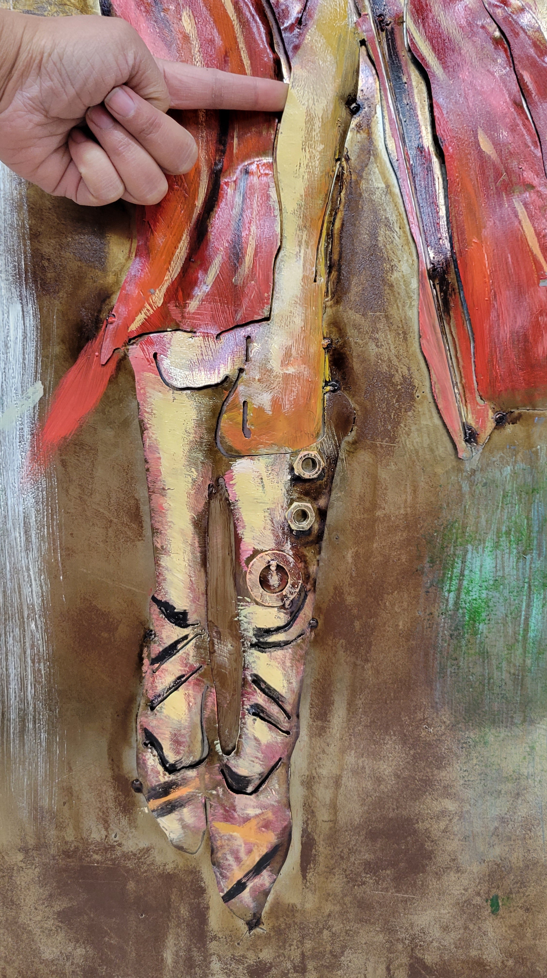 Fashion Icon Model Girl 3D Mixed Media Wall Art