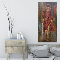Fashion Icon Model Girl 3D Mixed Media Wall Art