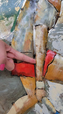 Female Tennis Player 3D Mixed Media Wall Art Metal Cutout