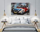 British Mini Cooper Car 3D Wall Art Metal Cutout