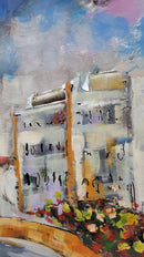Venice Canal Gondola Scene 3D Mixed Media Wall Art