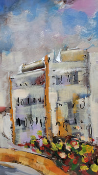 Venice Canal Gondola Scene 3D Mixed Media Wall Art