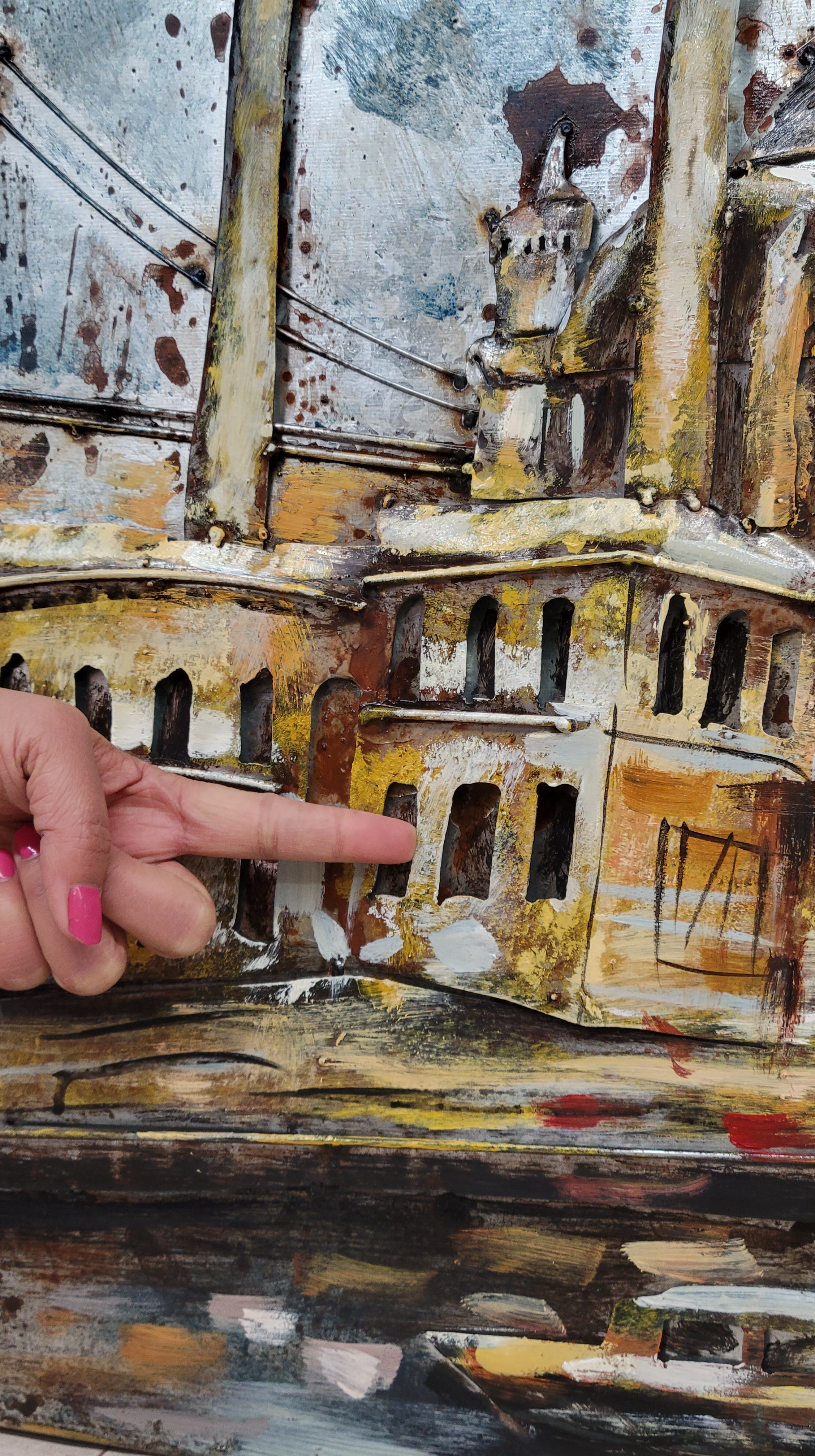 Hagia Sophia 3D Mixed Media Wall Art Metal Wood Istanbul