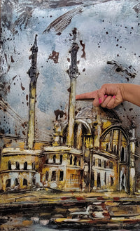 Hagia Sophia 3D Mixed Media Wall Art Metal Wood Istanbul