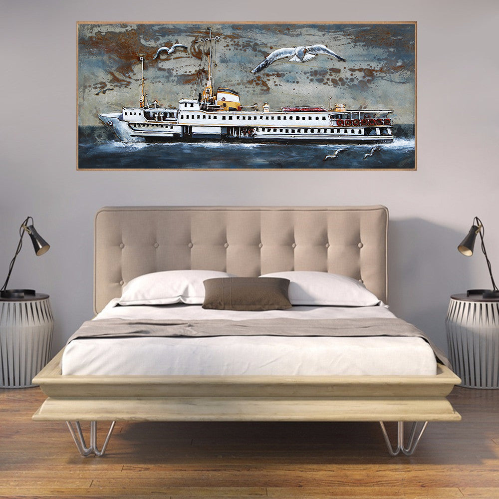 Titanic 3D Painting Iron Vintage Model 24x48 Inches Artwork