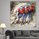 Roller Blading Competition Olympics 3D Wall Art Metal Cutout