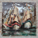 3-D Nautical Sailboat Centerpiece Wall Art