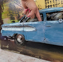 1958 Edsel Car 3D Painted Metal Canvas Wall Art