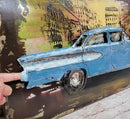 1958 Edsel Car 3D Painted Metal Canvas Wall Art