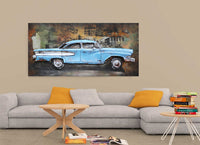 1958 Edsel Car 3D Painted Metal Canvas Wall Art