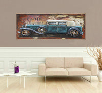 Old Fashioned Car 1920's 1930's 3D Wall Art Mixed Media Painting