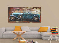 Old Fashioned Car 1920's 1930's 3D Wall Art Mixed Media Painting