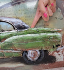 Realistic Vintage American Car 3-D Oil Painting in Acrylics