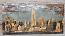 Impressionist 3D Wall Art NYC Skyline Metal Canvas