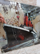 Vintage Steamboat Cruise Ship 3D Metal Wall Art