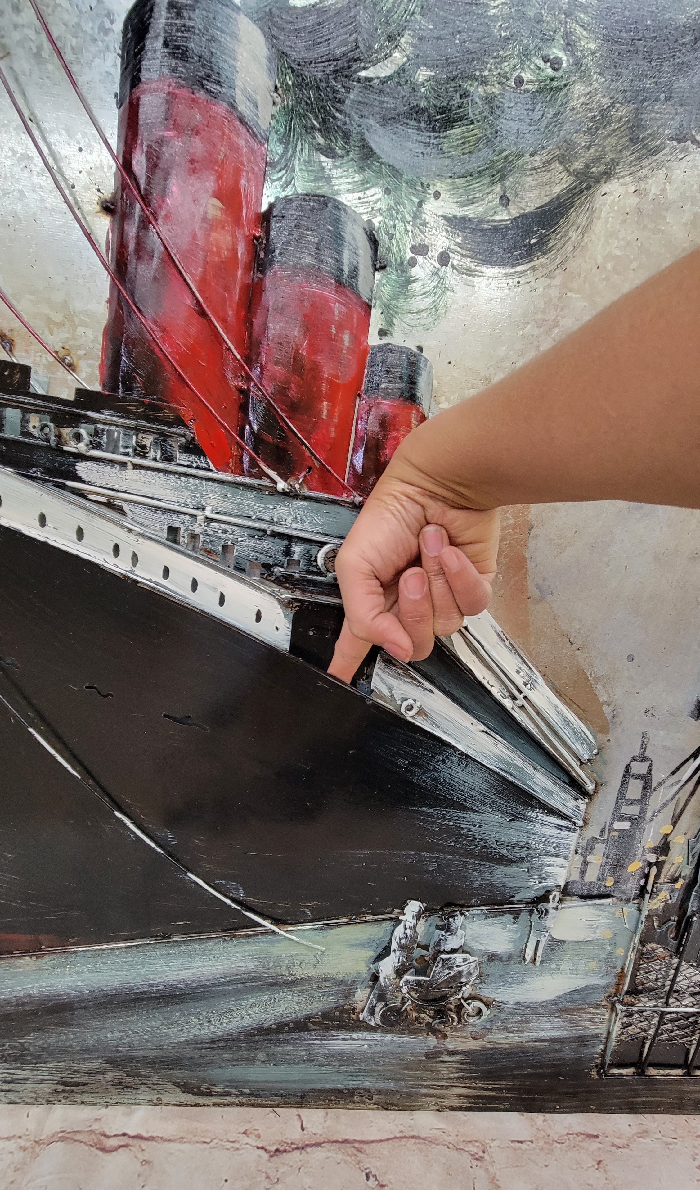 Vintage Steamboat Cruise Ship 3D Metal Wall Art