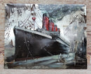 Vintage Steamboat Cruise Ship 3D Metal Wall Art