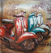 Vespa Scooters by European Bronze Finery 3D Oil Painting
