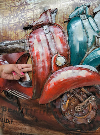 Vespa Scooters by European Bronze Finery 3D Oil Painting