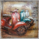 Vespa Scooters by European Bronze Finery 3D Oil Painting