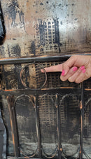 Romantic Night on Balcony of Empire State Building 3-D Oil Painting