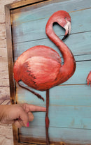 Custom 3D Pastel Marsh Land Flamingo Wall Painting