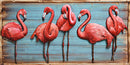 Custom 3D Pastel Marsh Land Flamingo Wall Painting