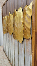 European Bronze Finery Gold Leaf 3-D Oil Painting