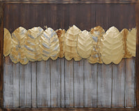 European Bronze Finery Gold Leaf 3-D Oil Painting