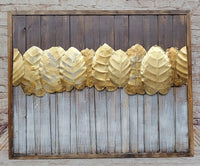 European Bronze Finery Gold Leaf 3-D Oil Painting
