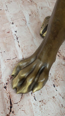 Lifelike Bronze Dog – Realistic Sitting Dog Sculpture