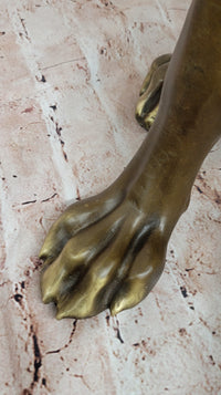 Lifelike Bronze Dog – Realistic Sitting Dog Sculpture