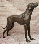 Large Bronze Dog - Realistic Standing Sculpture for Home or Garden