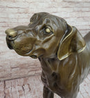 Large Bronze Dog - Realistic Standing Sculpture for Home or Garden