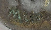 Large Bronze Dog - Realistic Standing Sculpture for Home or Garden