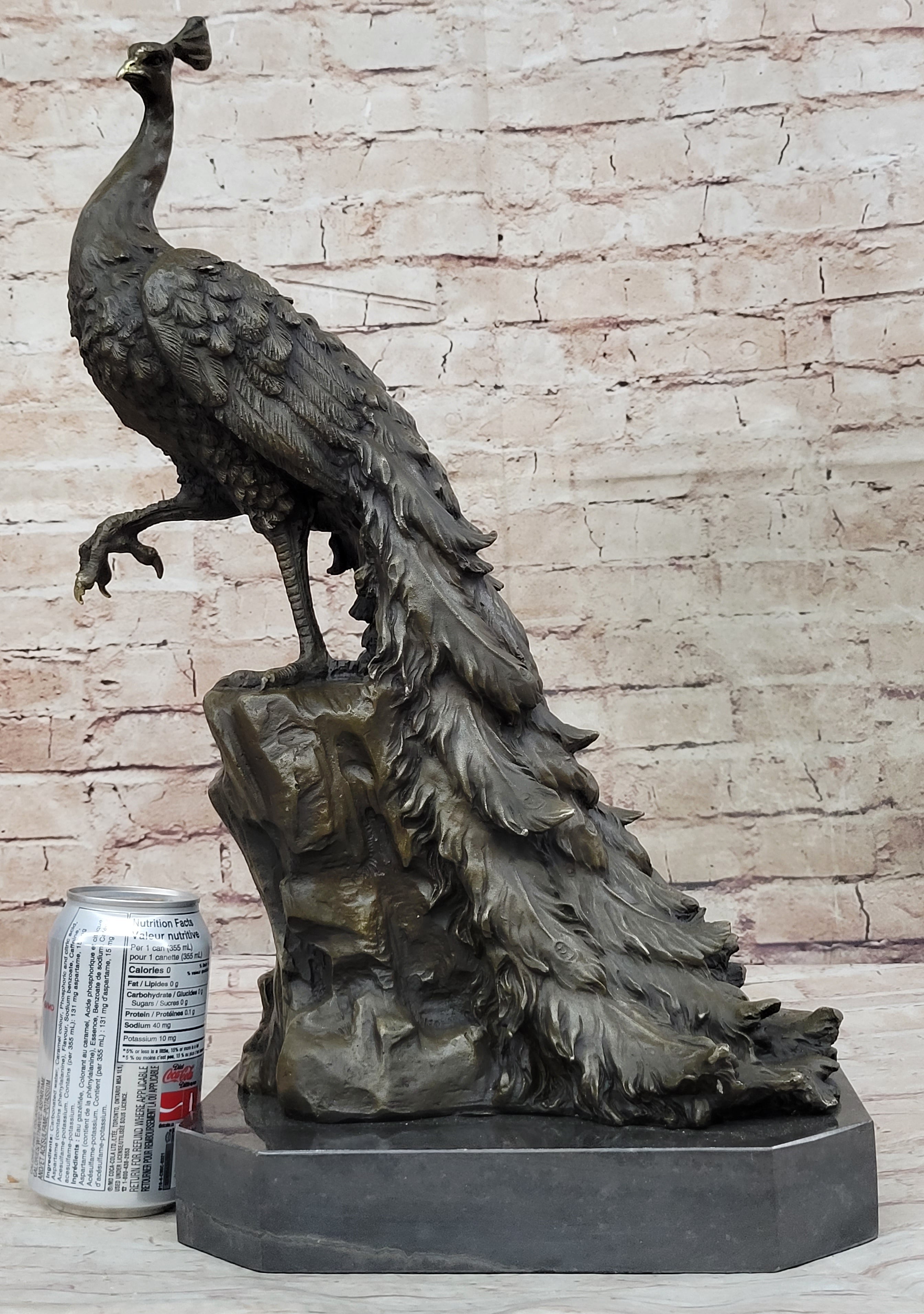Milo Peacock Bronze Sculpture Bird