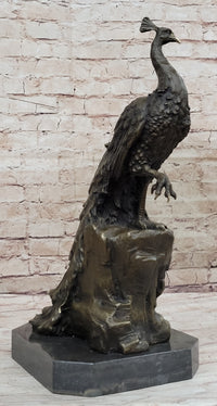 Milo Peacock Bronze Sculpture Bird